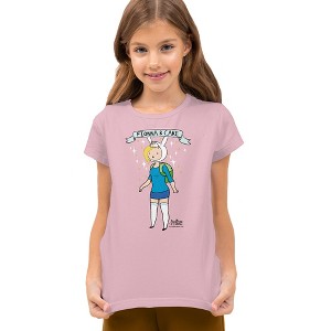 Boys' Short Sleeve Adventure Time Fionna & Cake T-Shirt - 1 of 4