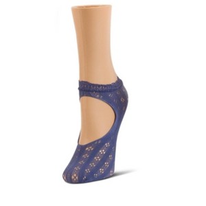 Memoi Women's Floral Net Mary Jane Loafer Socks - 1 of 1