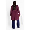 Women's Plus Size Gillian Coat - plum | CITY CHIC - 4 of 4