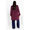 Women's Plus Size Gillian Coat - plum | CITY CHIC - image 4 of 4