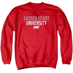 Sacred Heart University Official Stacked Adult Crewneck Sweatshirt - 1 of 4