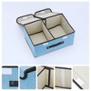 REGALWOVEN Shelves Closet Collapsible Fabric Storage Bin Basket with Handle and Lid 2 Pcs - 2 of 4