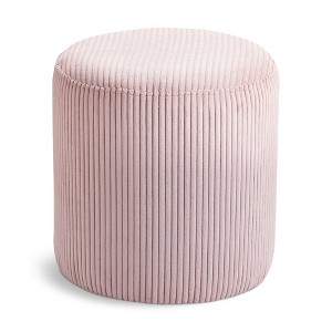 Meridian Furniture,Roy Microsuede Fabric Ottoman/Stool - 1 of 4