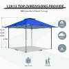 EAGLE PEAK 13x13ft Pop Up Canopy Tent Instant Outdoor Canopy Easy Setup w/Auto Extending Eaves - 3 of 4