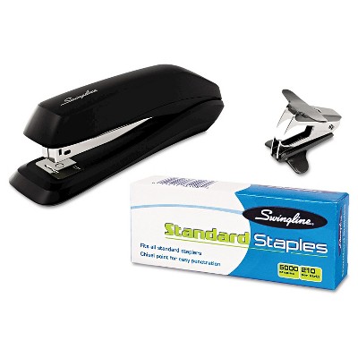 Swingline 15 Sheet Capacity Economy Stapler Pack with Staples and Remover - Black