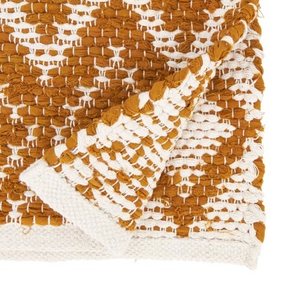Gold Diamond Chindi Bohemian Table Runner, 16 x 72 in