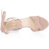 Allegra K Women's Open Toe Lace Up Strap High Block Heel Ankle Sandals - 4 of 4