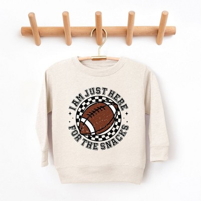 The Juniper Shop I Am Just Here For The Snacks Youth Ultra-Soft Graphic Sweatshirt