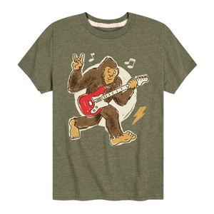 Boys' - Instant Message - Sasquatch Rock & Roll Short Sleeve Graphic T-Shirt - 1 of 4