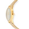 Peugeot Men's 40mm Wafer Slim Champagne Dial Gold Plated Case Watch with Mesh Band - 3 of 4