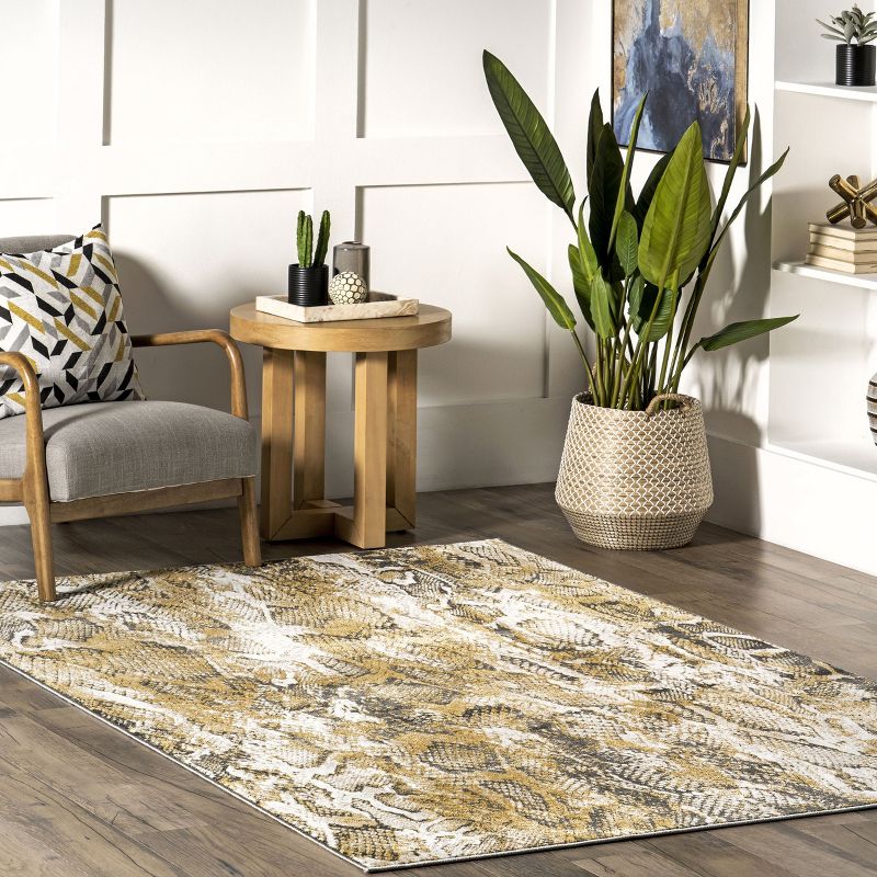nuLOOM Aideen Modern Snake Patterned Area Rug, 3 of 11