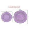 Radiant Bathroom Rugs Set, Washable Rug, Extra Soft and Absorbent bath Rug, Bath Mat Set, Bath Floor Mat Non-Slip, 2 Pcs Set(22+30), Purple - 3 of 4