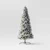 9' Pre-Lit Flocked Full Alberta Spruce Artificial Christmas Tree - Wondershop™ - 3 of 4