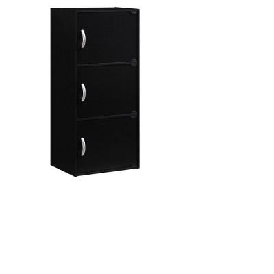 Storage Cabinet Black - Hodedah Import