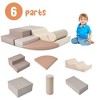 Yinvani Soft Climb and Crawl Foam Playset 6 in 1, Soft Play Equipment Climb and Crawl Playground for Kids - 4 of 4