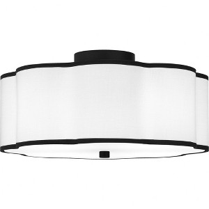 Quoizel Lighting 4 - Light Semi-Flush Mount in  Matte Black - 1 of 4