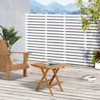 Syemin Patio Side Table, Small Folding Patio Side Table for Garden, Patio Porch, Living Room, Space Pool, Brown, 19.68"*19.68"*19.70 - 4 of 4