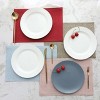 Aoibox Linen Placemats Set of 4, Heat Resistant Dining Table Mats, Kitchen Table Decor, Spring Placemats, Natural Linen, Eco-Friendly Rustic Style - 2 of 4