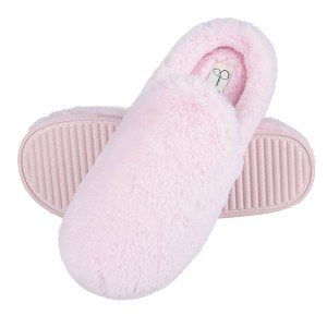 Jessica Simpson Womens Plush Smoking Slipper With Memory Foam - 1 of 3