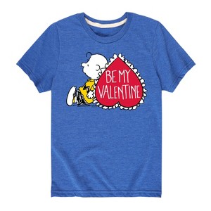 Boys' - Peanuts - Be My Valentine Short Sleeve Graphic T-Shirt - 1 of 4