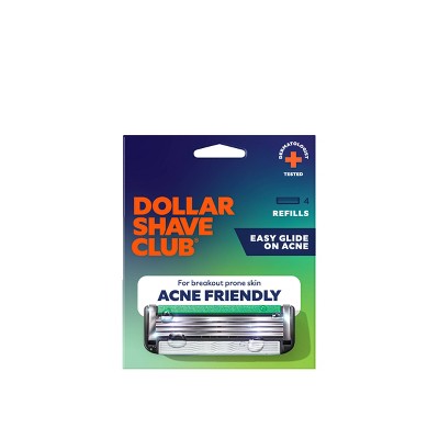 Dollar Shave Club Acne Friendly Razor Refill - 4ct