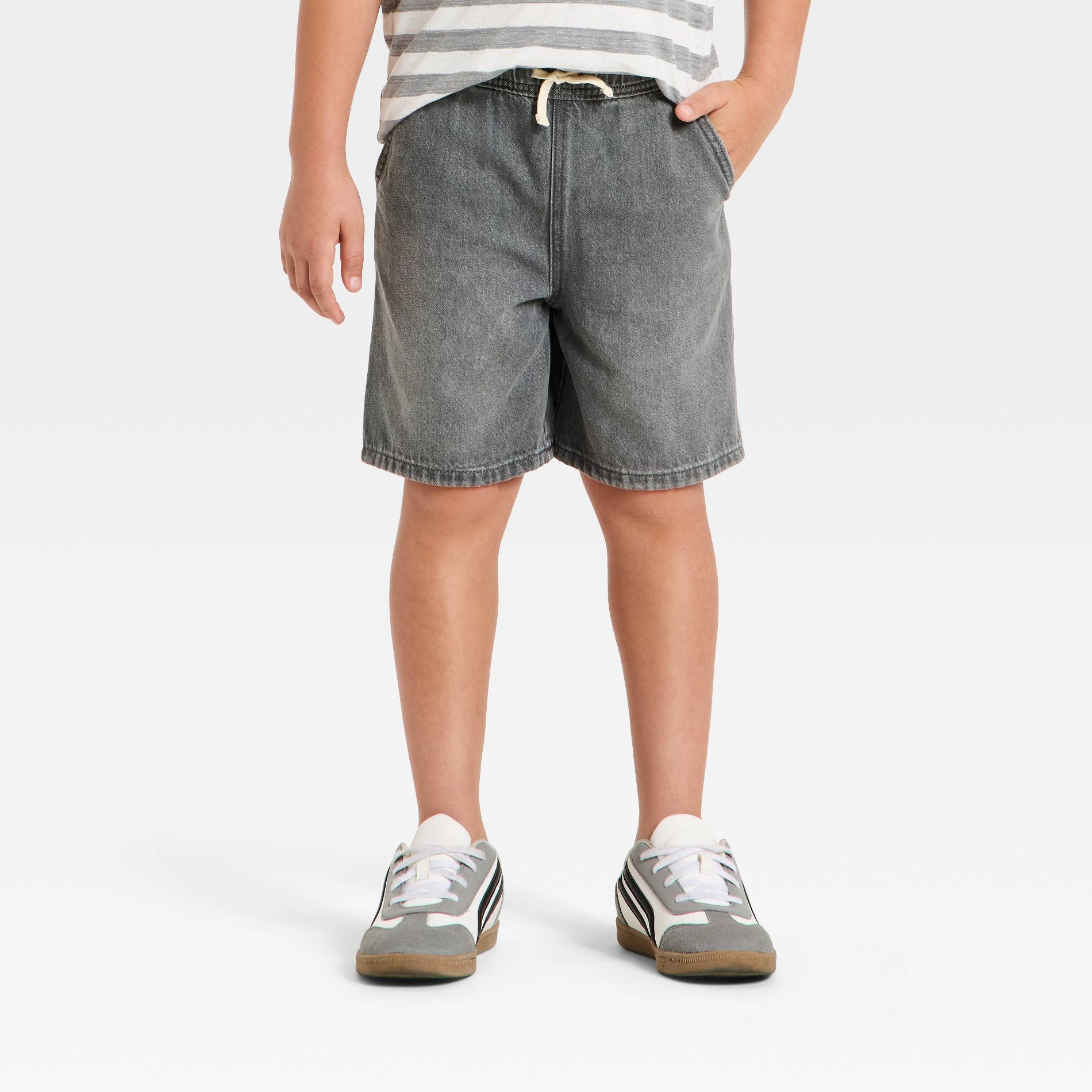Boys' 'At the Knee' Denim Pull-On Shorts - Cat & Jack™