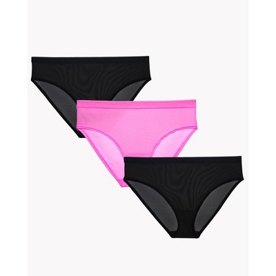 Curvy Couture Women's Plus Size Sheer Mesh String Bikini Panty Bark M :  Target