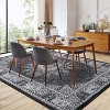 coucheta Vintage Neutral Printed Pattern Area Rug, Washable Boho Stain-Resistant Non-Slip Large Soft Carpet, for Living Room, Bedroom, Home Office - 3 of 4