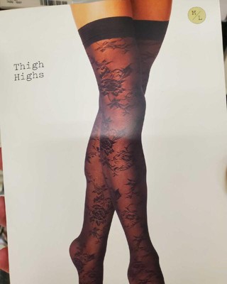 Thigh high outlet pantyhose target