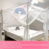 YEERSWAG Elegant Princess Twin Size Bed Canopy Bed Curtain Nets Holiday Present For Girls - 4 of 4