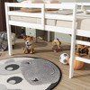 TIRAMISUBEST Full Size Low Loft Bed with Ladder and Guardrail, Rubber Wood Loft Bedframe with Slats Support, Kids Playhouse Bed - 4 of 4