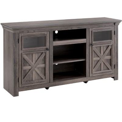 NicBex TV Stand for TVs up to 65 Inches,Farmhouse TV Media Console Table with 2 Cabinets and 2 Open Shelves