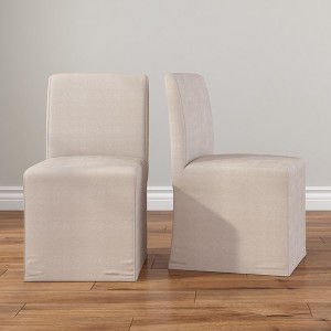 Chesnee Dining Chair with Long Slipcover - 1 of 4