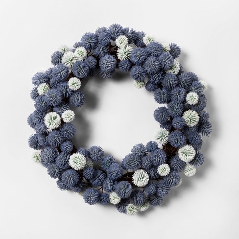 18 Artificial Thistle Wreath Blue White Threshold Target