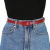 Allegra K Women's Thin Nonporous Rectangle Buckle Plus Size Jeans Dress Waist Belts - 4 of 4