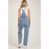 Pinkblush Blue Denim Front Pocket Maternity Overall - 3 of 3