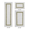 Hotel 3 PC Bath Rug 100% Premium Cotton Tufted Weave Two Tone Reversible Bathroom Rug, Super Soft Absorbent, Machine Washable Bath Mat - 2 of 4