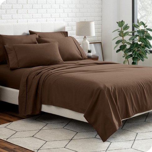 Queen Cocoa 6pc Microfiber Sheet Set By Bare Home : Target