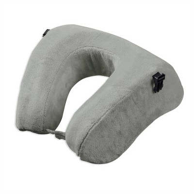 Brookstone Commuter Travel Neck Pillow - Gray