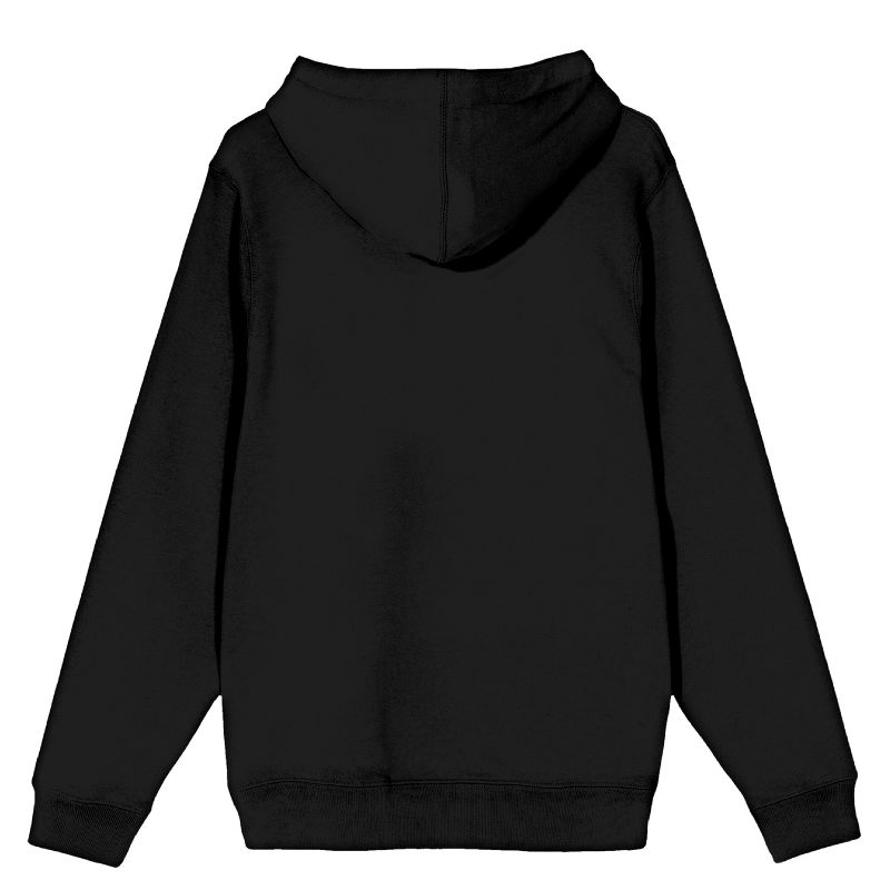 Batman Line Art Long Sleeve Black Youth Hooded Sweatshirt, 3 of 4