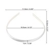Unique Bargains Women's Classic Elegant Fabric Fine Hairband 5.31"x4.53" 1 Pc - 3 of 4