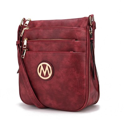 MKF Collection Salome Shoulder Crossbody Women’s Handbag Expandable Multi-Compartment Vegan Leather by Mia K