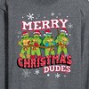 Men's - Teenage Mutant Ninja Turtles - Merry Christmas Dude Long Sleeve Graphic T-Shirt - 2 of 4