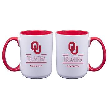 NCAA Oklahoma Sooners 16oz Home and Away Mug Set