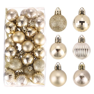 Unique Bargains Shatterproof Home Party Decorative Christmas Tree Hanging Ball Ornaments 36 Pcs