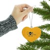 UC Irvine Secondary Logo Heart Love Wood Christmas Tree Holiday Ornament - 3 of 3