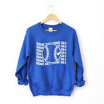Simply Sage Market Women's Graphic Sweatshirt Baseball Game Day Stacked