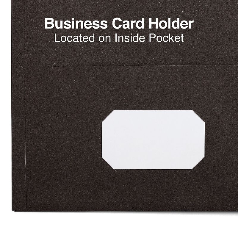 Staples 2-Pocket Folders Black 10/Pack (13376-CC), 4 of 5