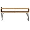 vidaXL TV Stand Natural wood and black - 3 of 4