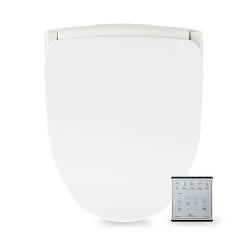 Bio Bidet SlimZero Bidet Toilet Seat in White, Elongated